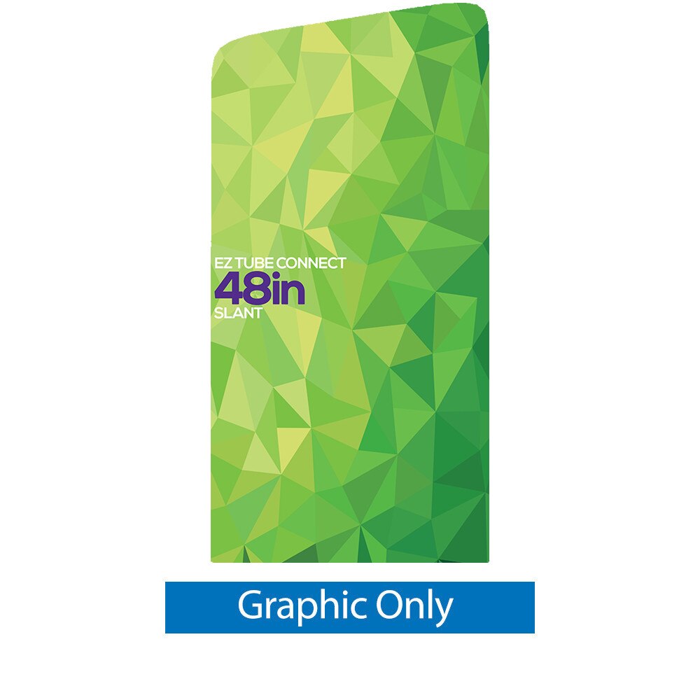 4 ft. EZ Tube® Connect Slanted Top  Left — Double Sided Graphic Only